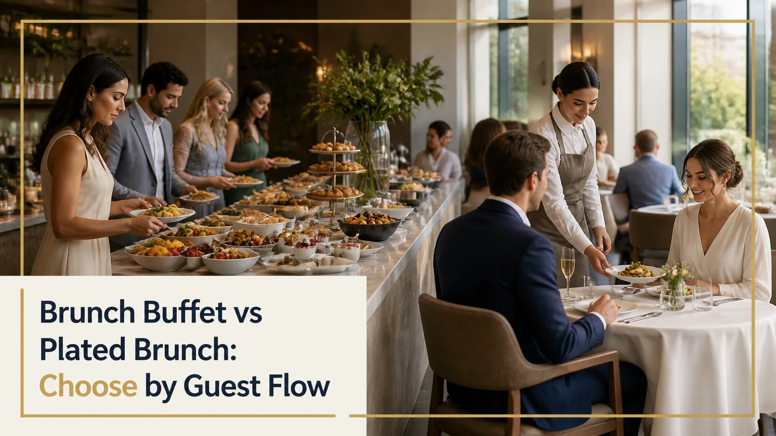 brunch buffet vs plated brunch