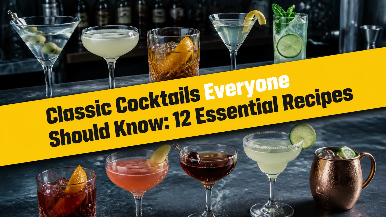 classic cocktails everyone should know