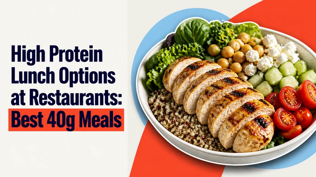 high protein lunch options at restaurants