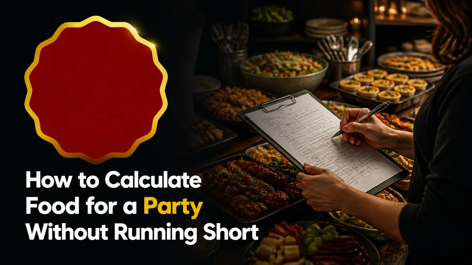 how to calculate food for a party
