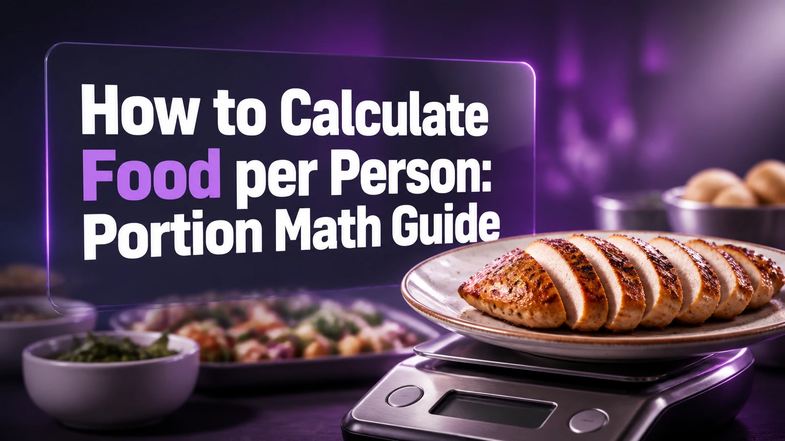 how to calculate food per person