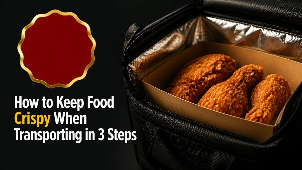 how to keep food crispy when transporting