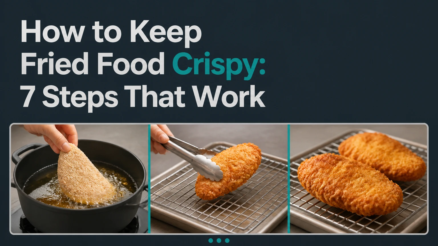 how to keep fried food crispy