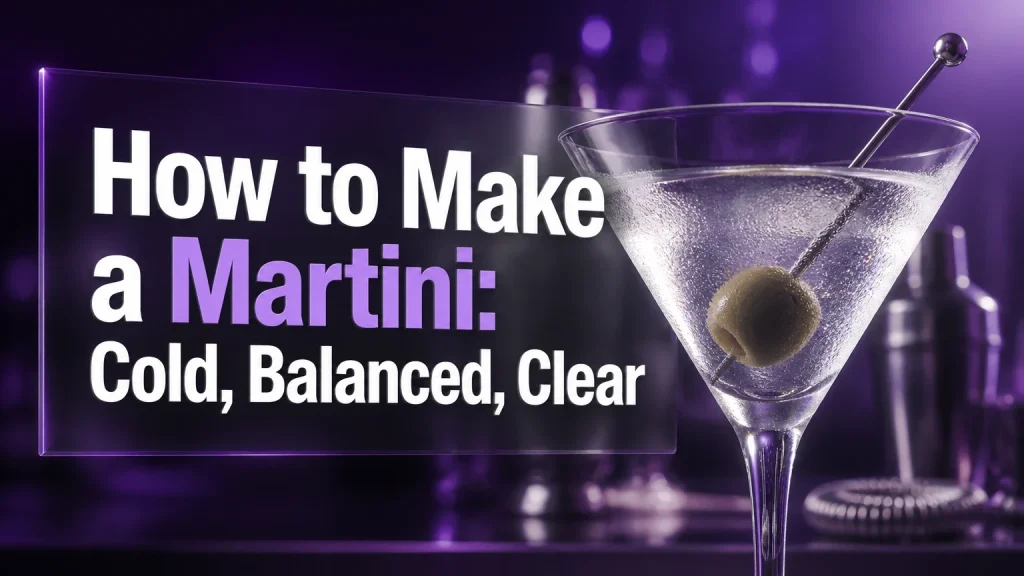 how to make a martini