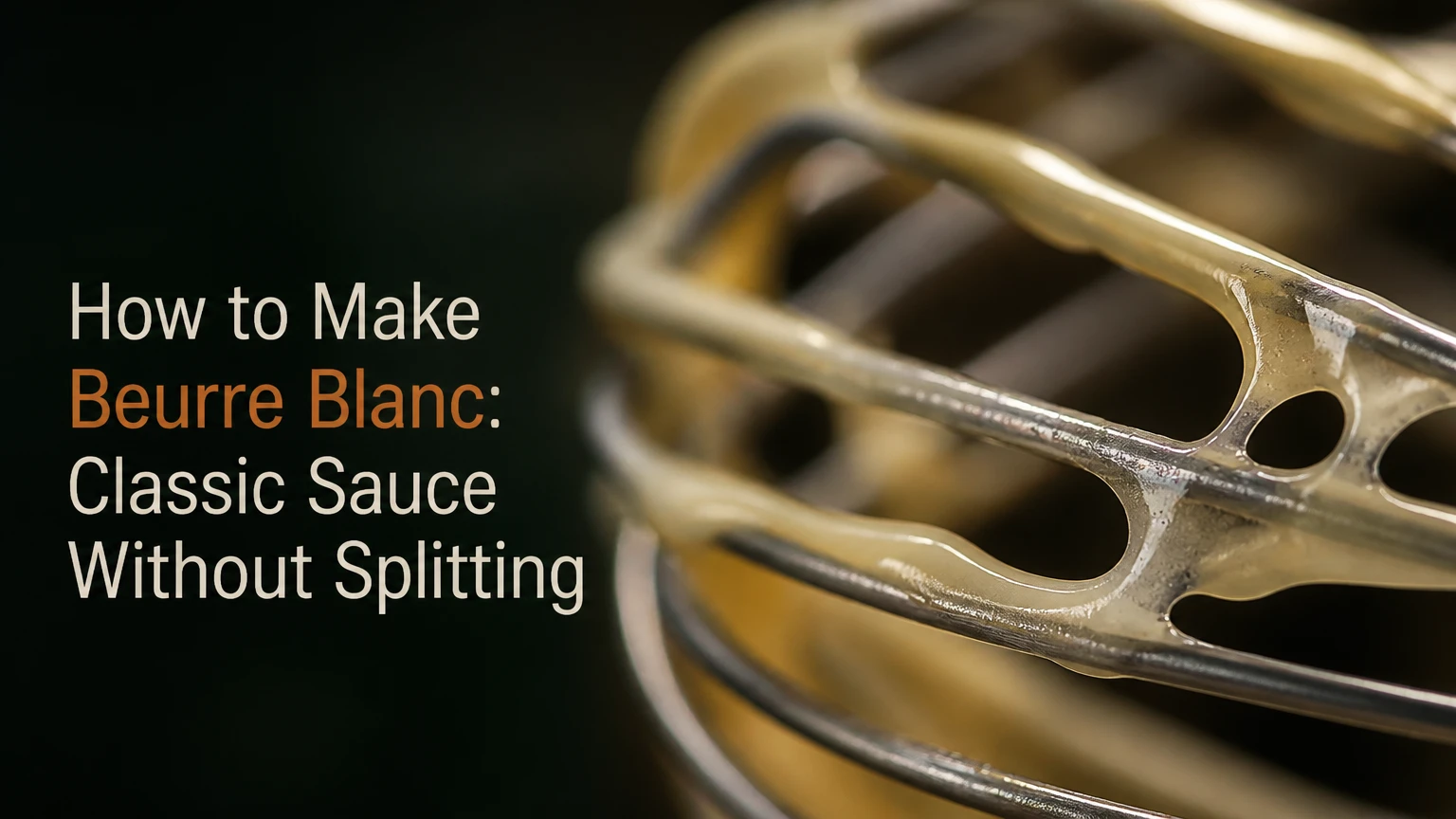 how to make beurre blanc