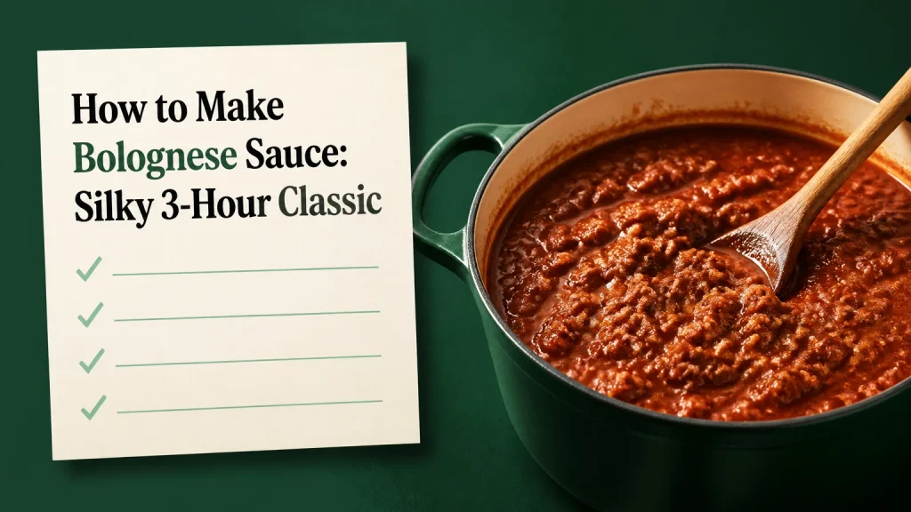 how to make bolognese sauce