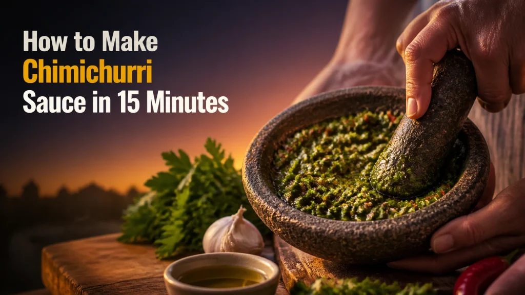how to make chimichurri sauce