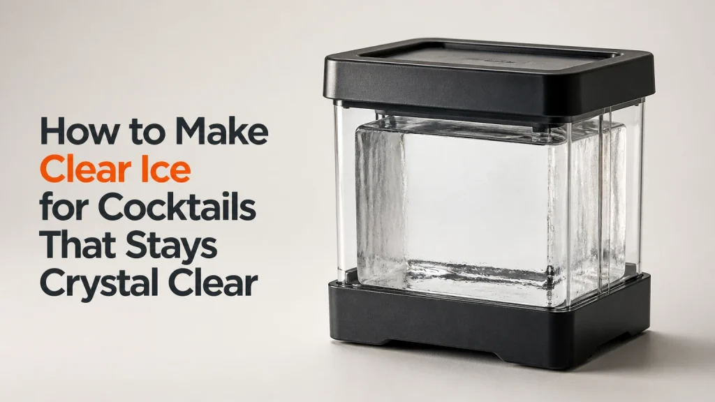 how to make clear ice for cocktails