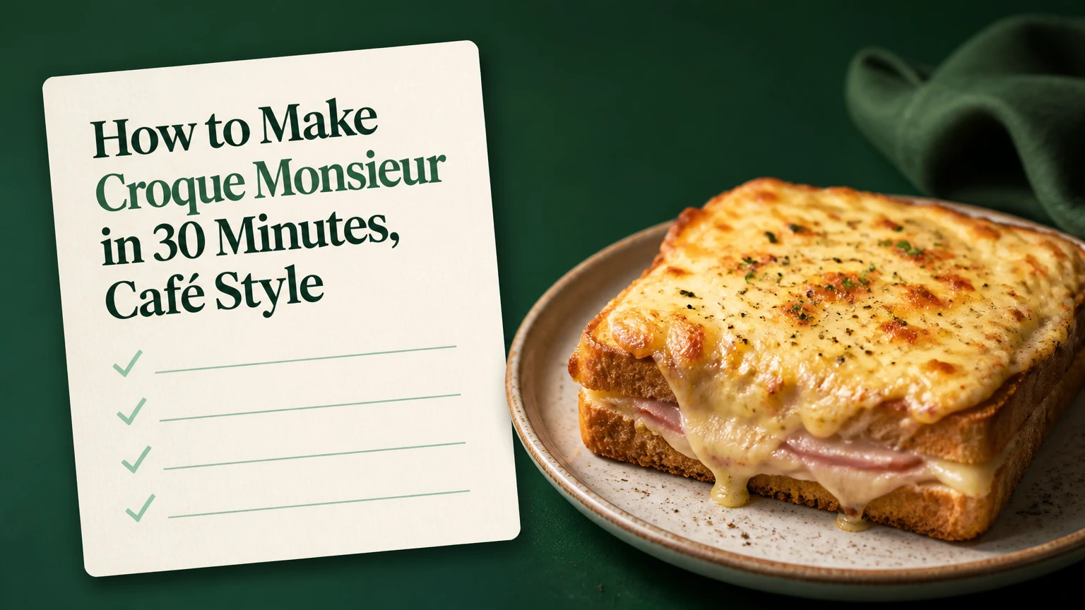 how to make croque monsieur