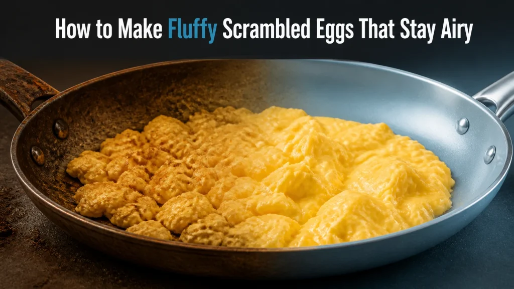 how to make fluffy scrambled eggs