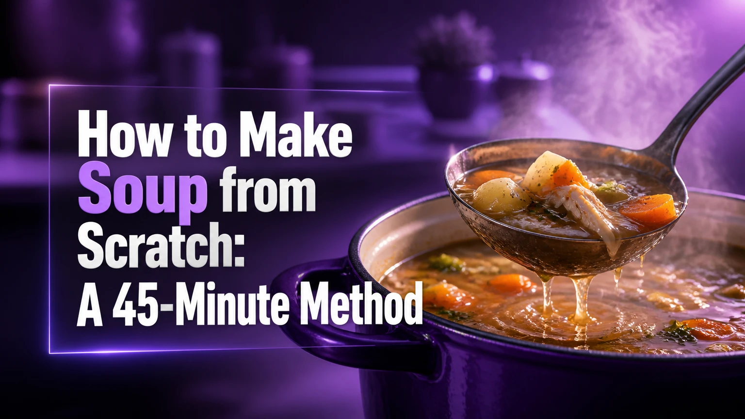how to make soup from scratch