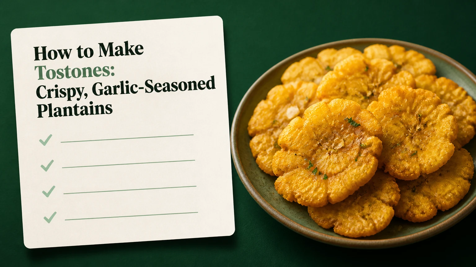 how to make tostones