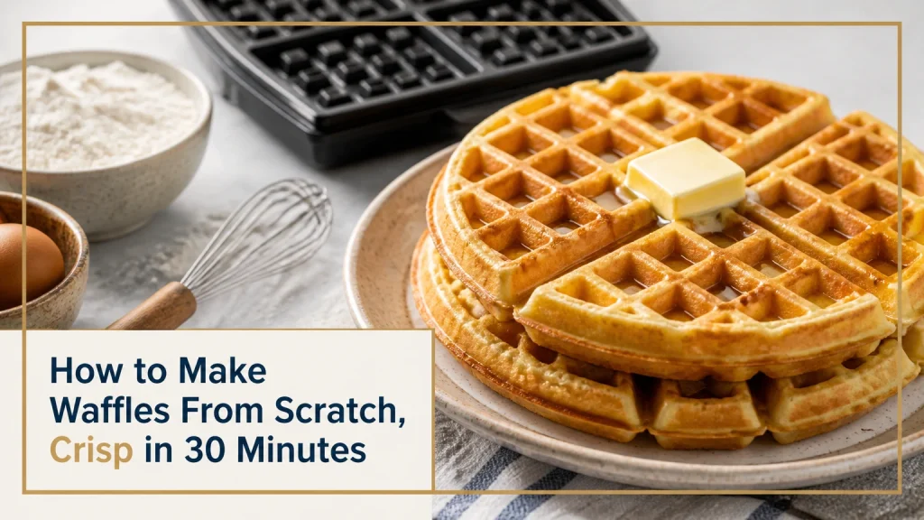how to make waffles from scratch
