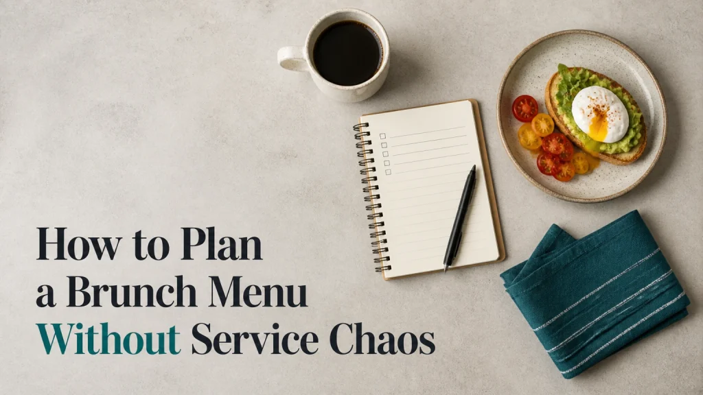how to plan a brunch menu