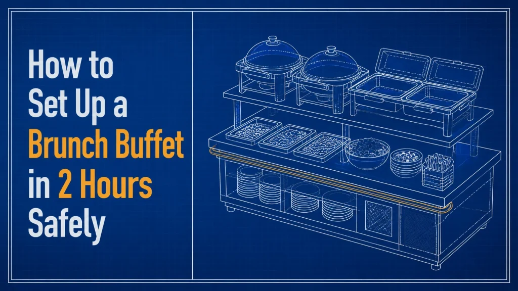 how to set up a brunch buffet