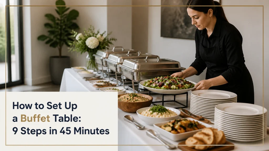 how to set up a buffet table