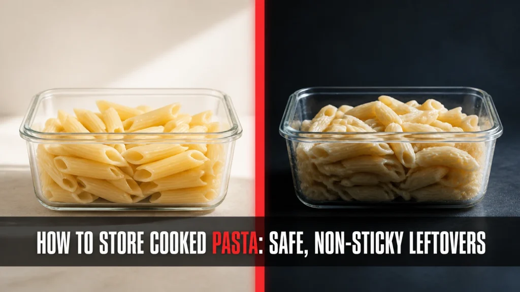 how to store cooked pasta