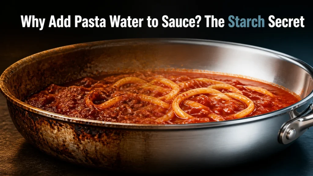 why add pasta water to sauce