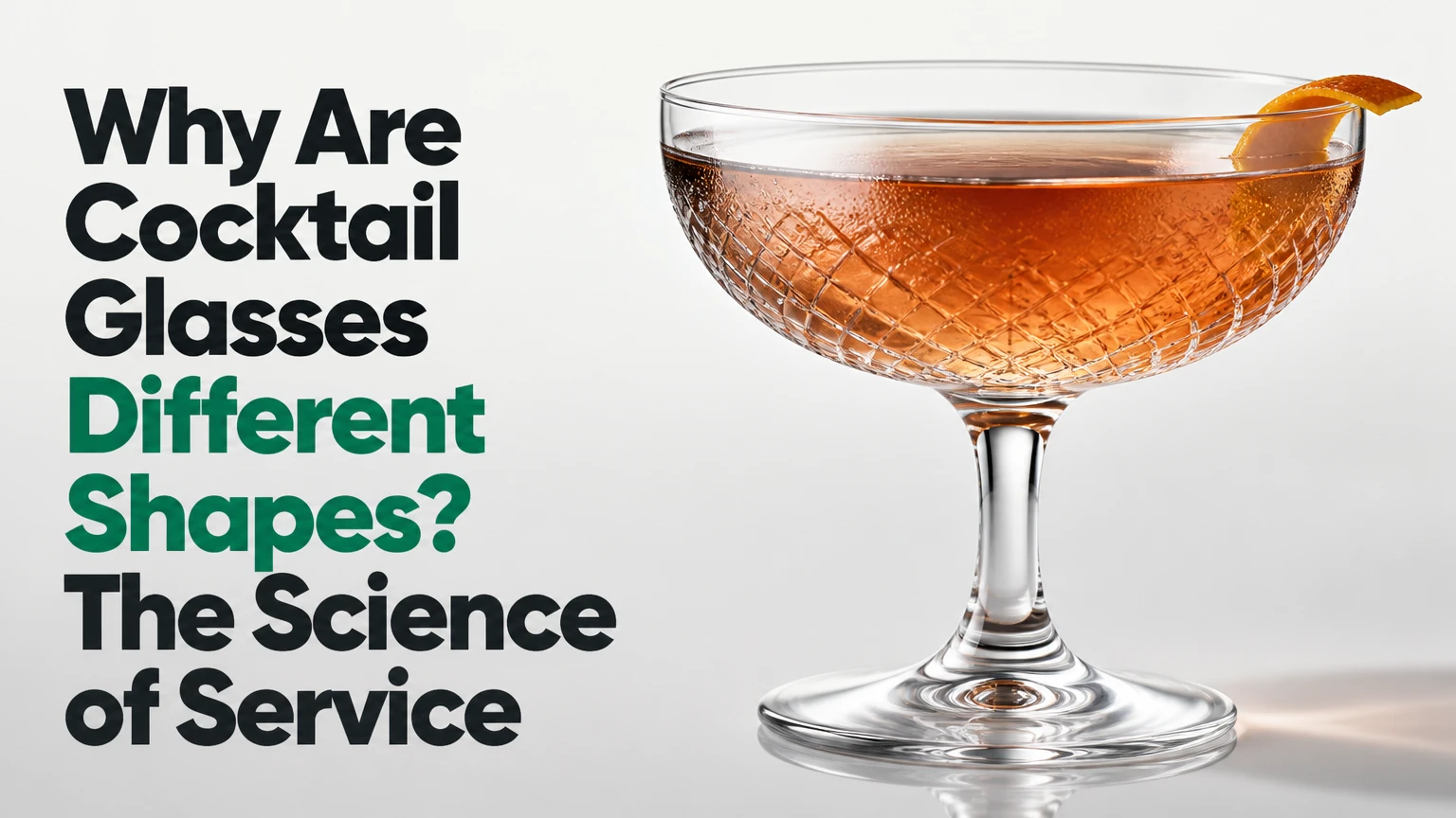 why are cocktail glasses different shapes