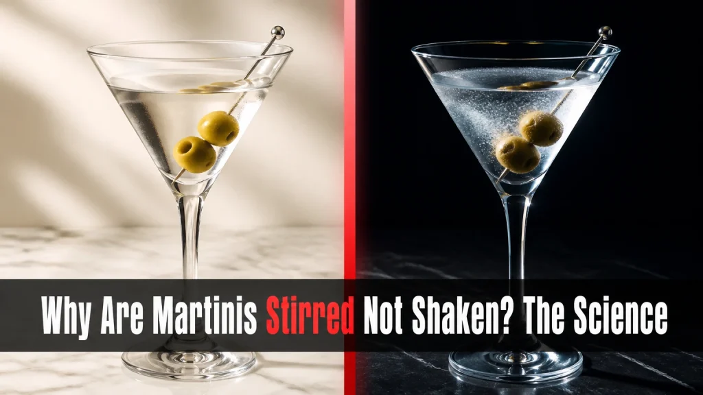 why are martinis stirred not shaken