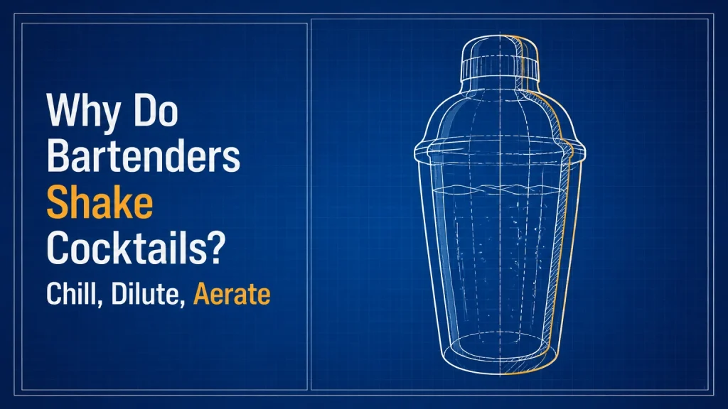 why do bartenders shake cocktails