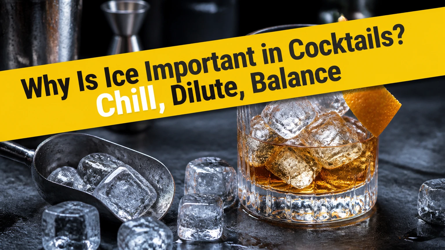 why is ice important in cocktails