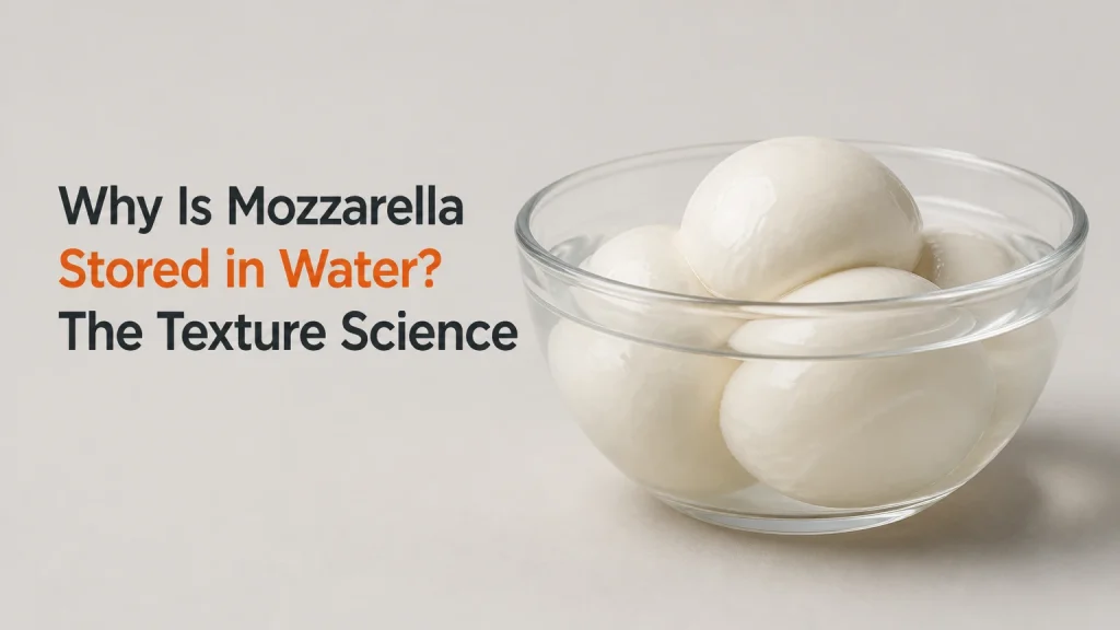 why is mozzarella stored in water
